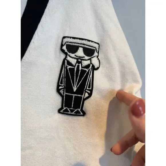 Karl Lagerfeld Paris Knit Cardigan Sweater - Picture 4 of 8